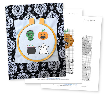 Free Halloween cross stitch pattern